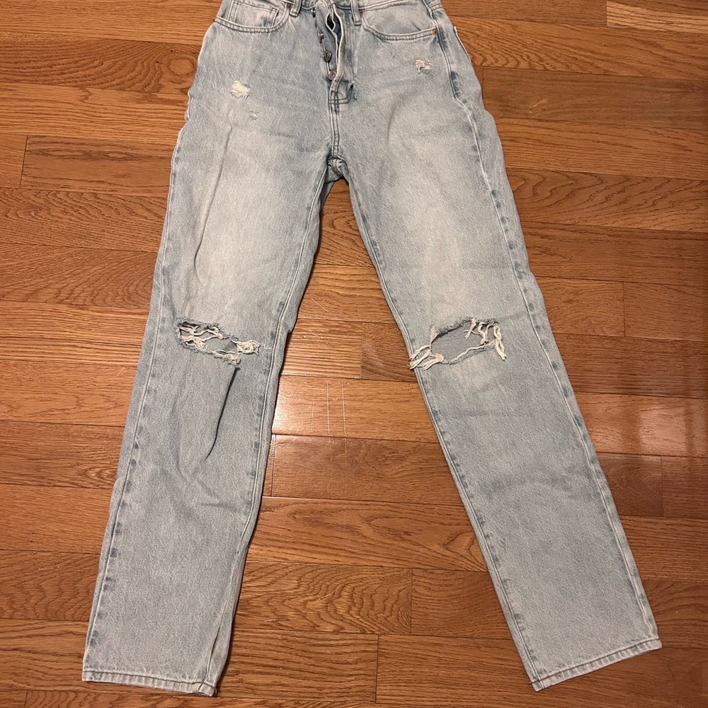 PacSun Blue Dad Jeans Distressed Vintage